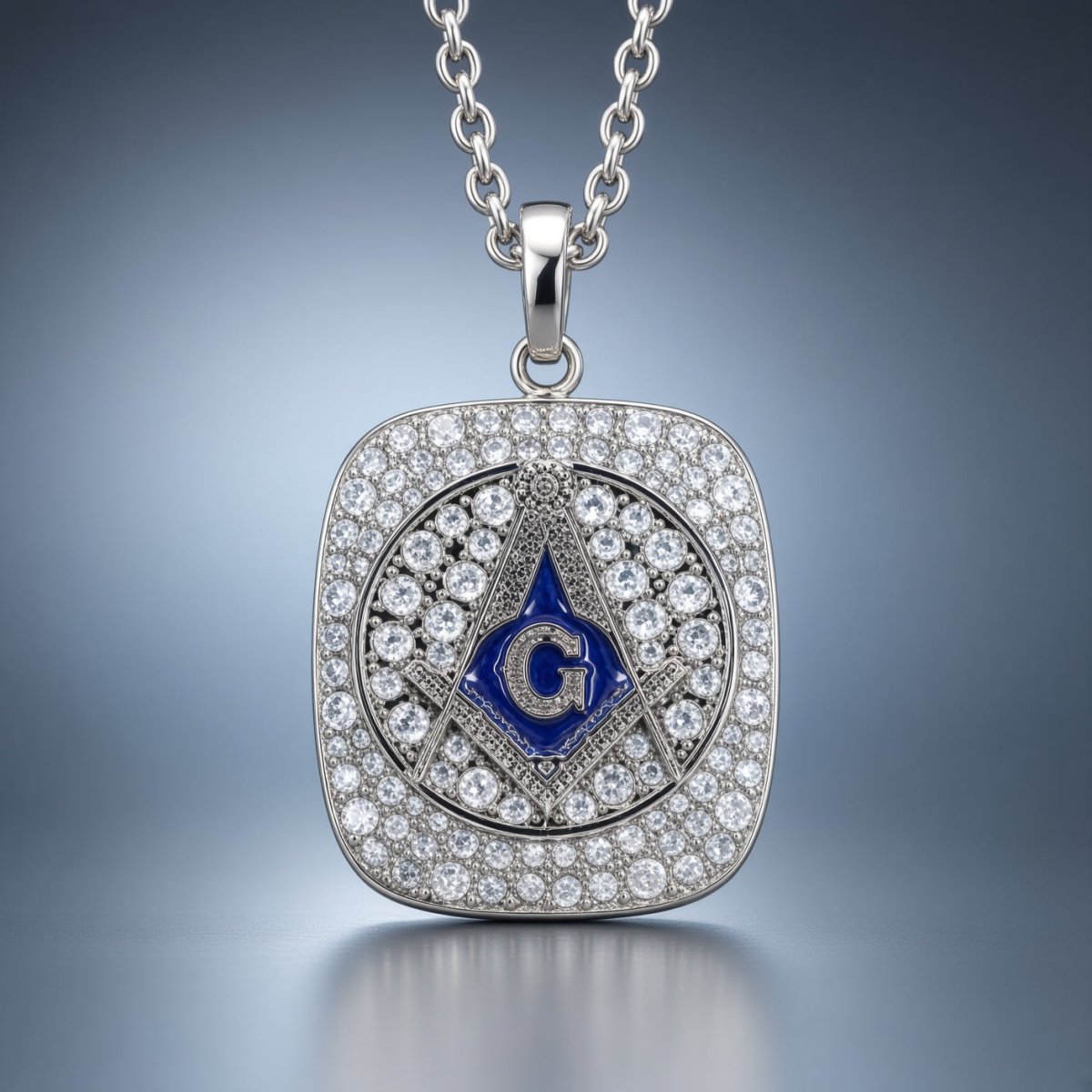 Masons Shine Series Pendant Necklace, Silver - fratrings