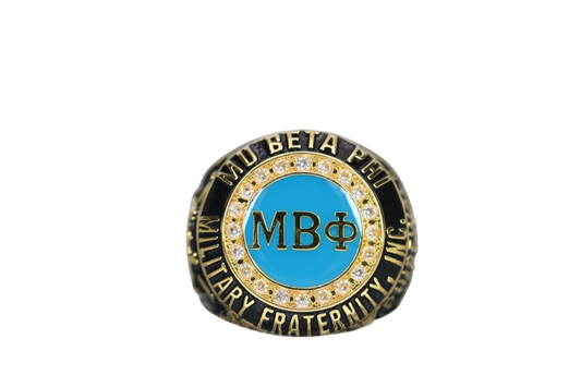 Mu Beta Phi Fraternity Ring (ΜΒΦ) - Classic Man Series, Gold - fratrings