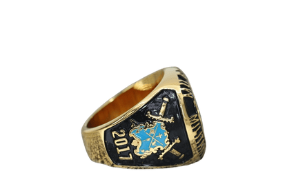 Mu Beta Phi Fraternity Ring (ΜΒΦ) - SPECIAL EDITION Classic Man Series, Gold - fratrings
