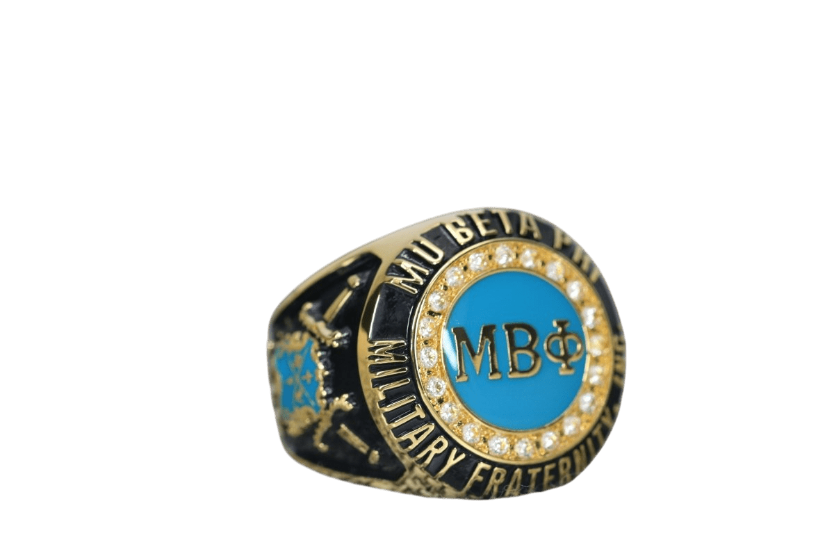 Mu Beta Phi Fraternity Ring (ΜΒΦ) - SPECIAL EDITION Classic Man Series, Gold - fratrings