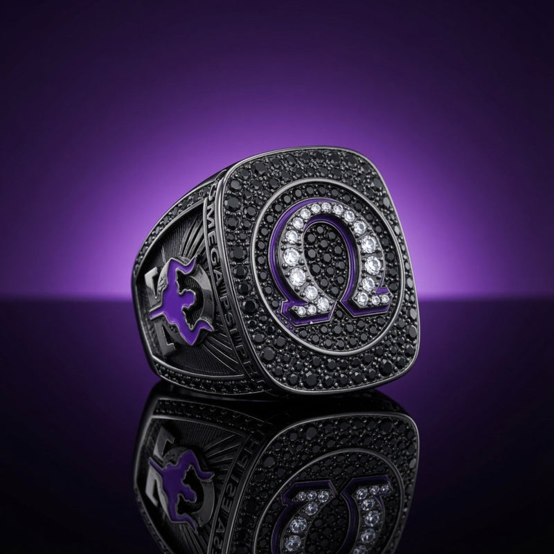 Omega Psi Phi Official Series Ring, Black