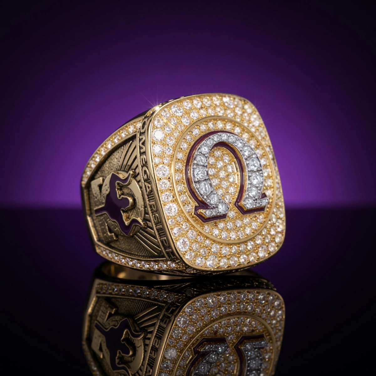 Official Omega Psi Phi Fraternity Ring, Gold Series - fratrings — ΩΨΦ