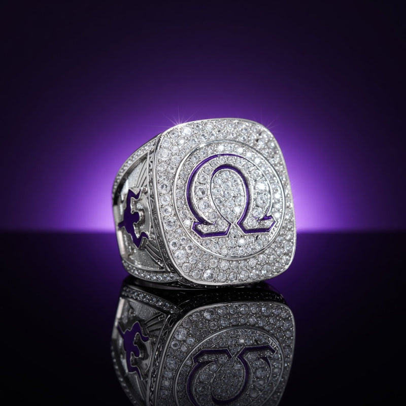 Official Omega Psi Phi Fraternity Ring – Silver Series - fratrings