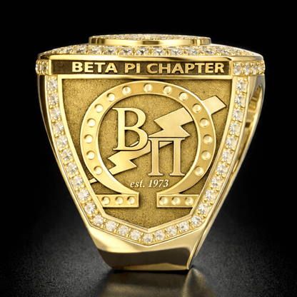 Official Omega Psi Phi Ring, Beta Pi Special Edition Ring - fratrings