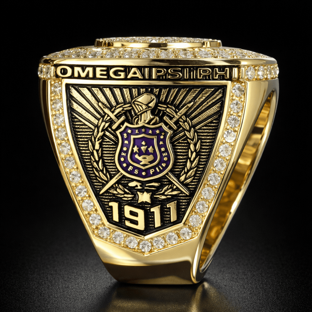 Official Omega Psi Phi Ring, Beta Pi Special Edition Ring - fratrings