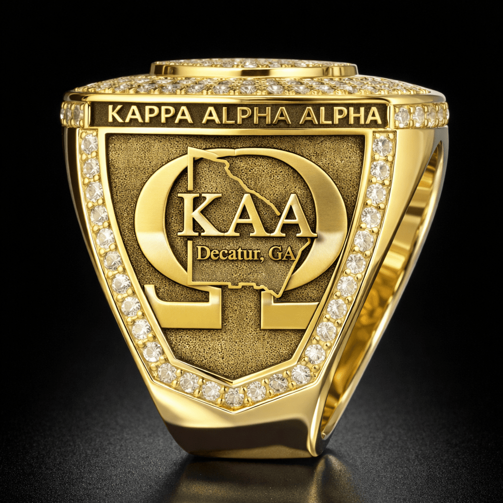 Official Omega Psi Phi Ring, Kappa Alpha Alpha Chapter Special Edition Ring - fratrings