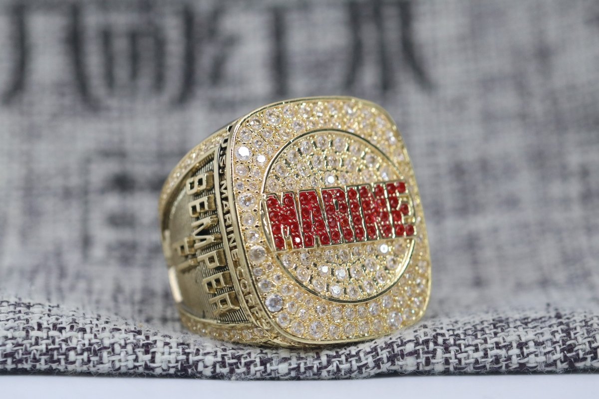 Official U.S. Marines Ring, Gold - fratrings