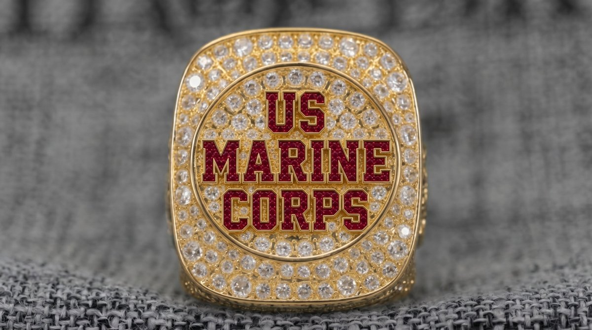 Official U.S. Marines Ring – Special Edition Gold - fratrings