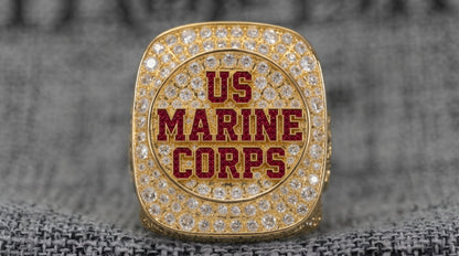 Official U.S. Marines Ring – Special Edition Gold - fratrings