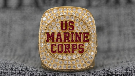 Official U.S. Marines Ring – Special Edition Gold - fratrings