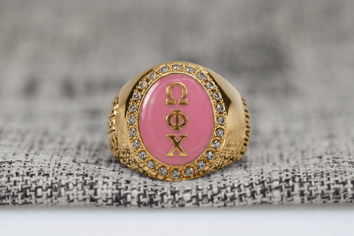 Omega Phi Chi Sorority Ring (ΩΦΧ) - Flower Series - fratrings