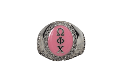 Omega Phi Chi Sorority Ring (ΩΦΧ) - Flower Series - fratrings