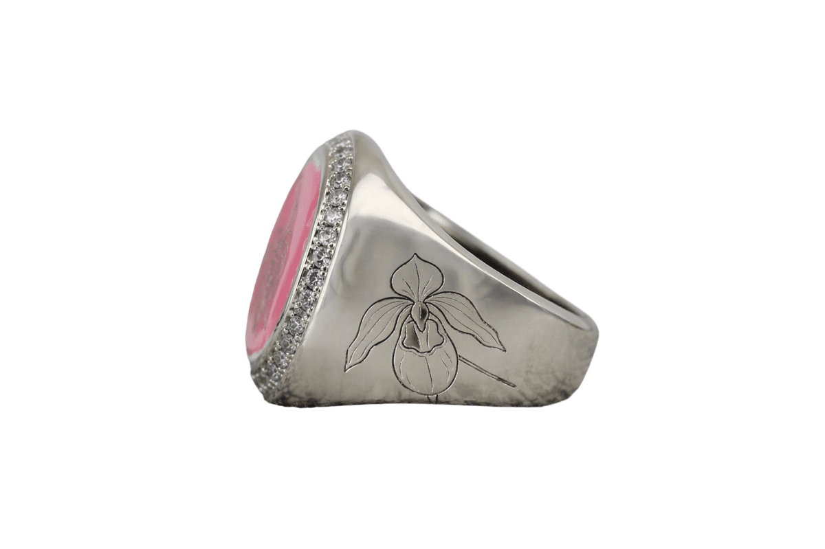 Omega Phi Chi Sorority Ring (ΩΦΧ) - Flower Series - fratrings