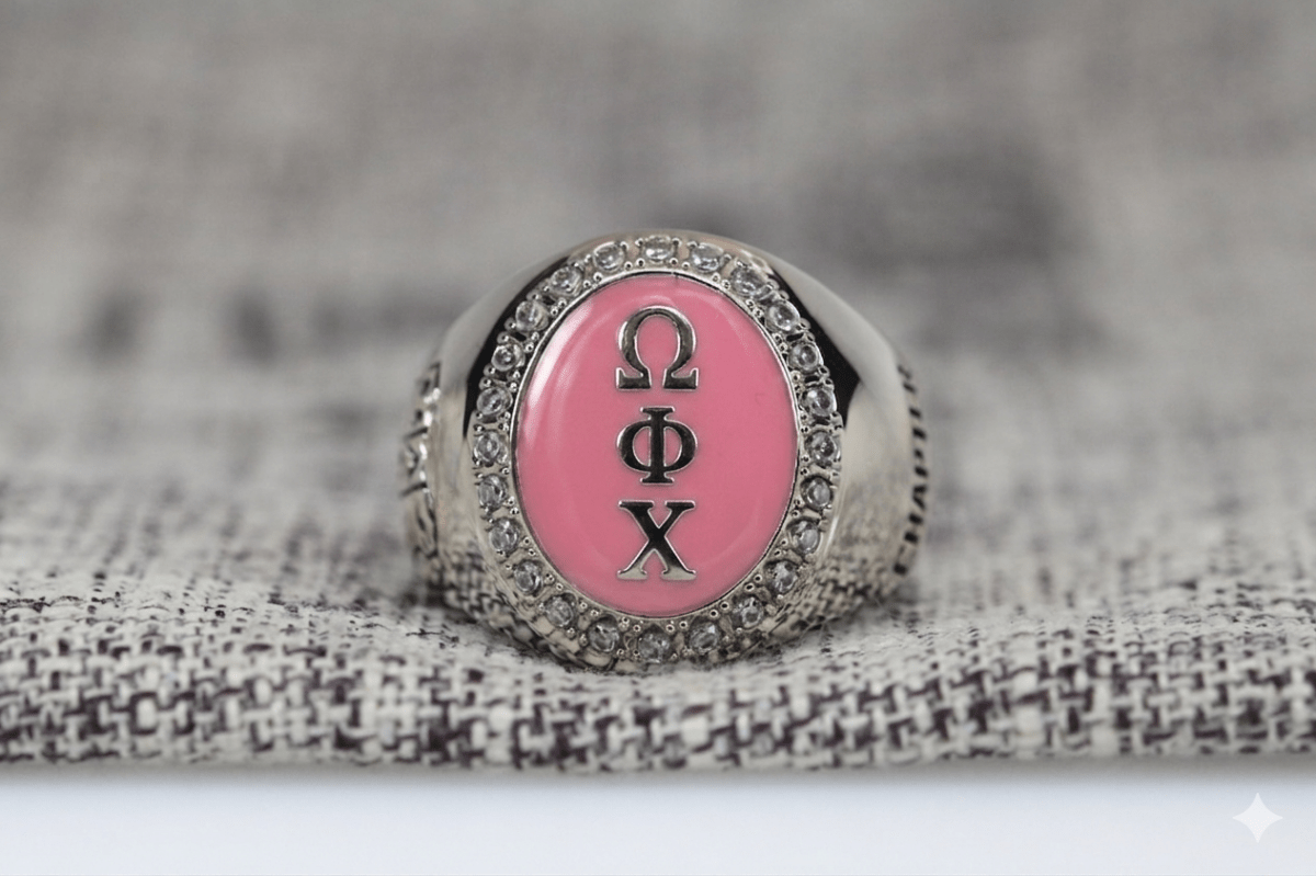 Omega Phi Chi Sorority Ring (ΩΦΧ) - Flower Series - fratrings