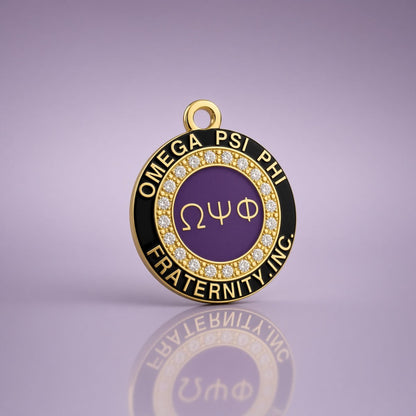 Omega Psi Phi Active Member Pendant Necklace - fratrings