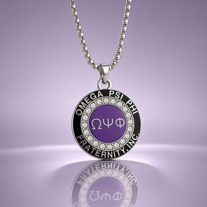 Omega Psi Phi Active Member Pendant Necklace - fratrings