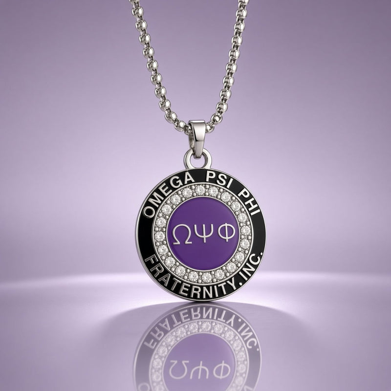 Omega Psi Phi Active Member Pendant Necklace