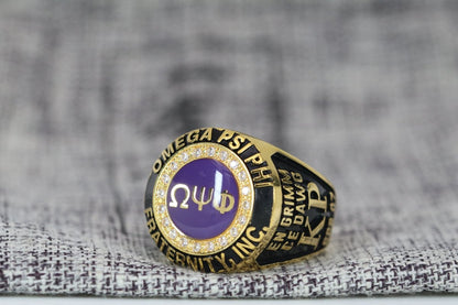 Omega Psi Phi Fraternity Ring (ΩΨΦ) - Classic Man Series, Gold - fratrings