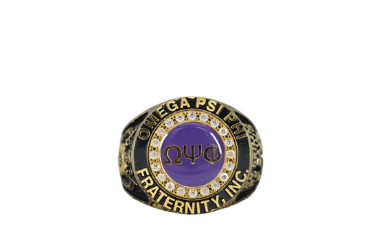 Omega Psi Phi Fraternity Ring (ΩΨΦ) - Classic Man Series, Gold - fratrings