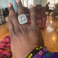 Omega Psi Phi Fraternity Ring (ΩΨΦ) - Classic Man Series, Silver - fratrings