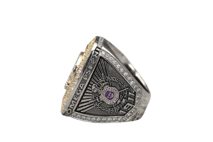 Omega Psi Phi Fraternity Ring (ΩΨΦ) - Shine Series, Dual Finish - fratrings