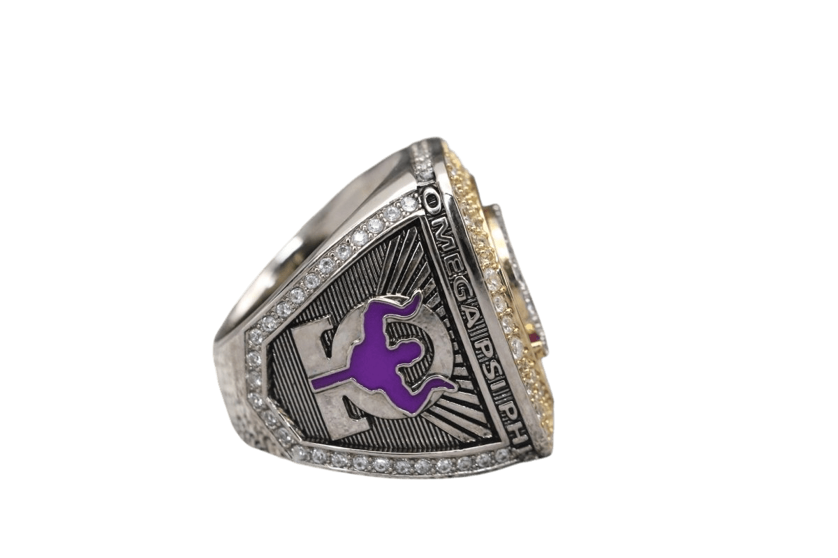 Omega Psi Phi Fraternity Ring (ΩΨΦ) - Shine Series, Dual Finish - fratrings
