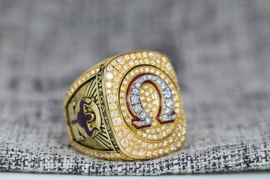 Omega Psi Phi Fraternity Ring (ΩΨΦ) - Shine Series, Gold - fratrings
