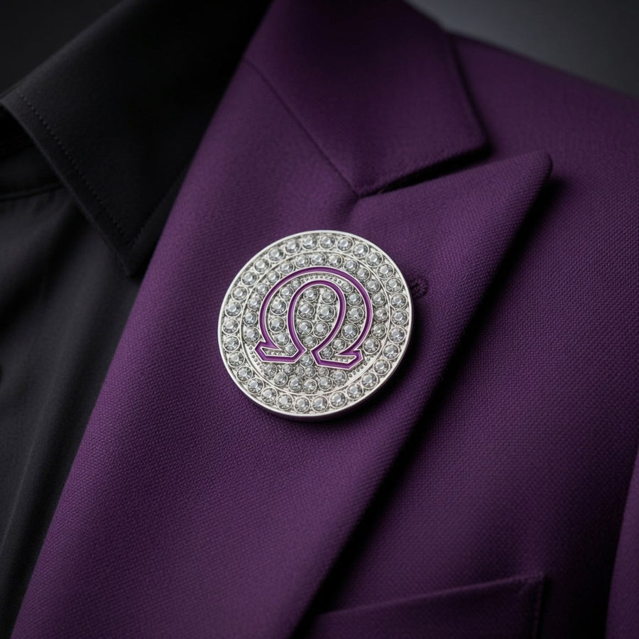 Omega Psi Phi Lapel Pin - Active Member Pin, Shine Series