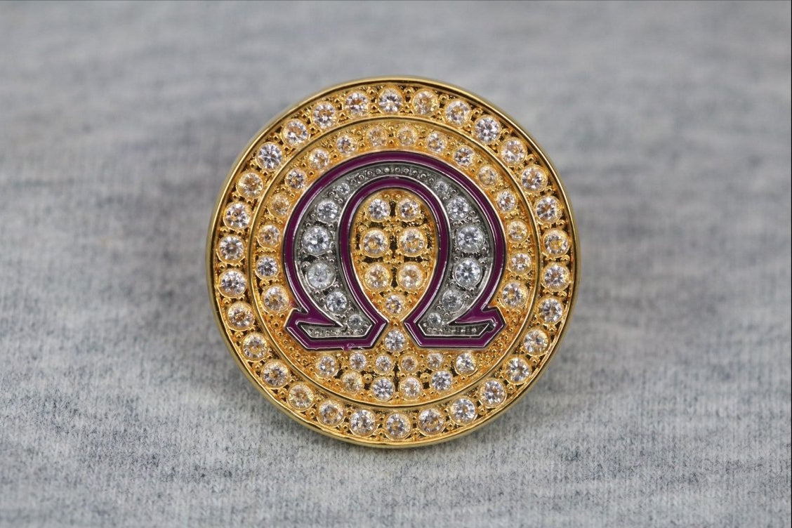 Omega psi phi lapel pin