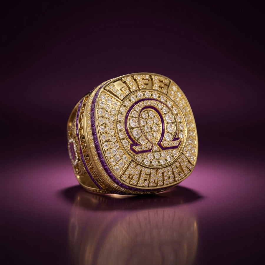 Omega Psi Phi Life Member Ring — Choose Your Finish