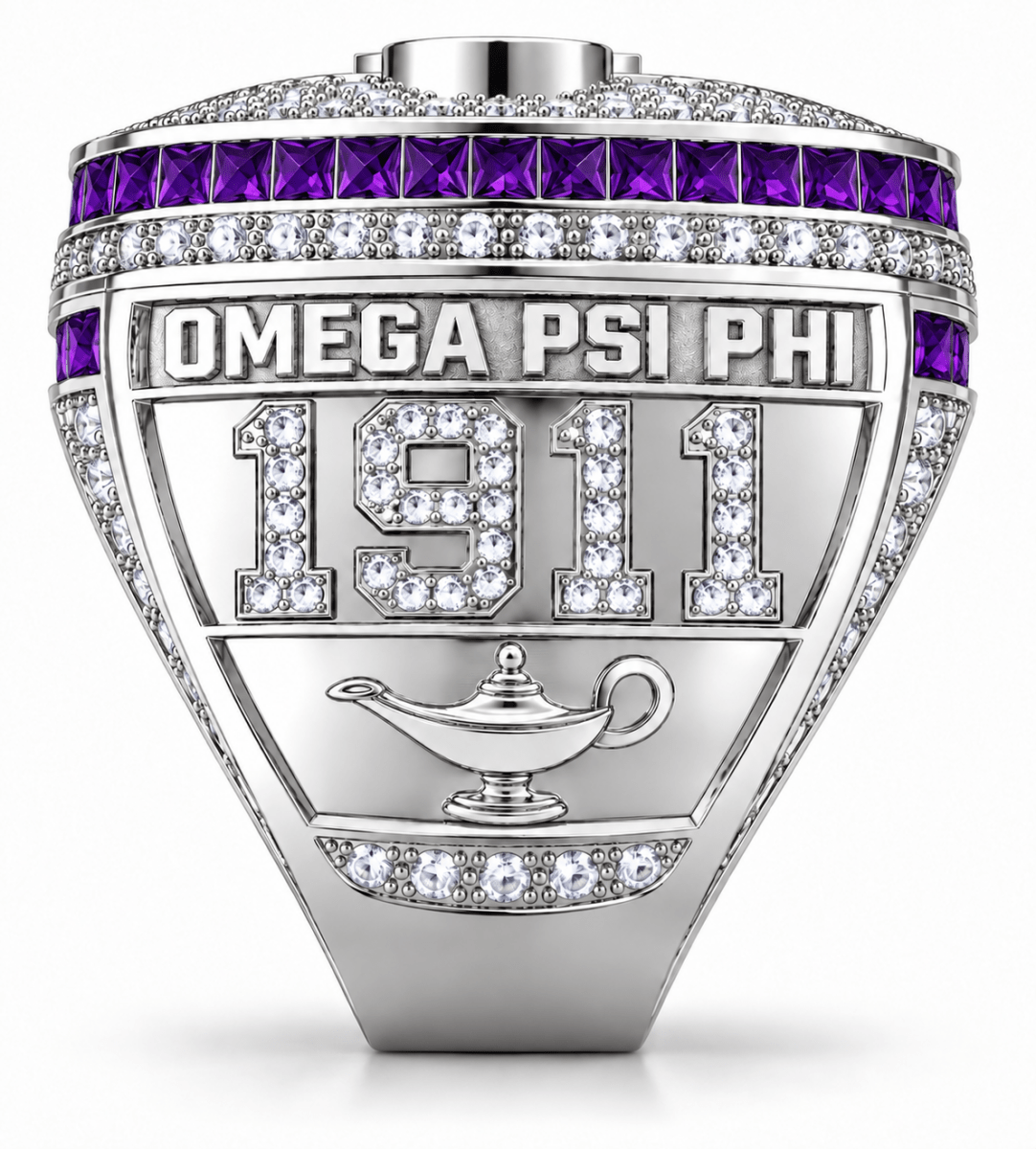 Omega Psi Phi XL Official Ring — Choose Your Plating - fratrings