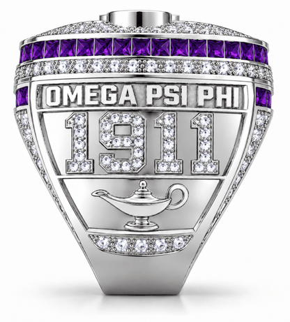 Omega Psi Phi XL Official Ring — Choose Your Plating - fratrings