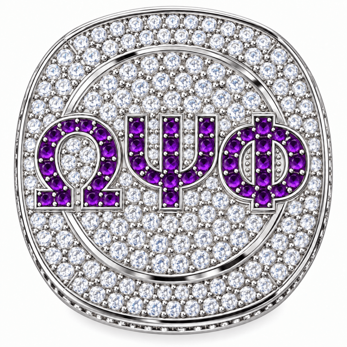 Omega Psi Phi XL Official Ring — Choose Your Plating - fratrings