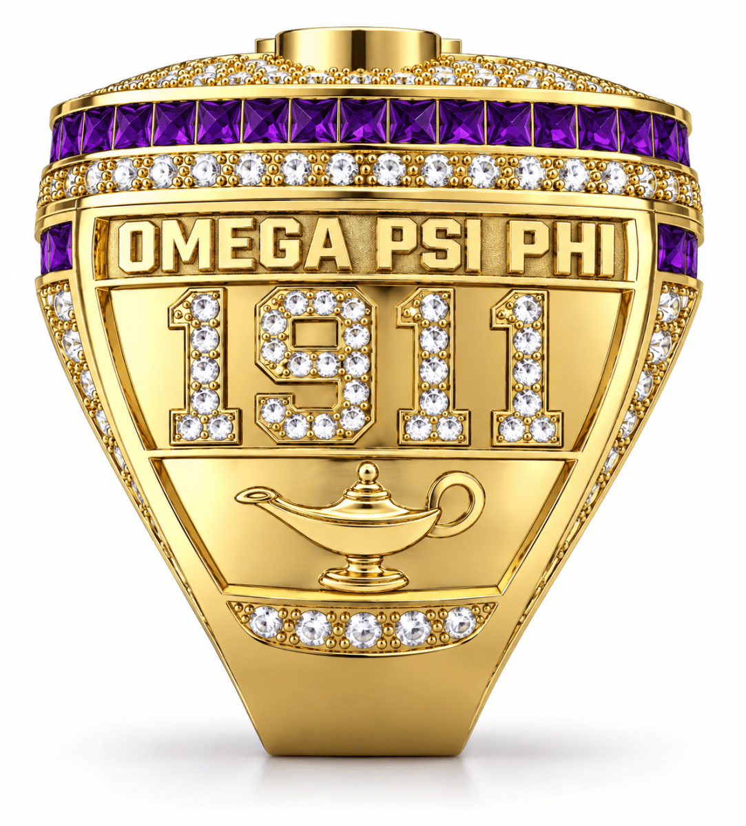 Omega Psi Phi XL Official Ring — Choose Your Plating - fratrings