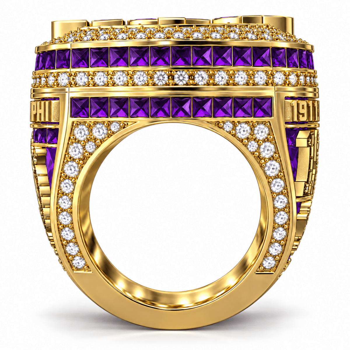 Omega Psi Phi XL Official Ring — Choose Your Plating - fratrings
