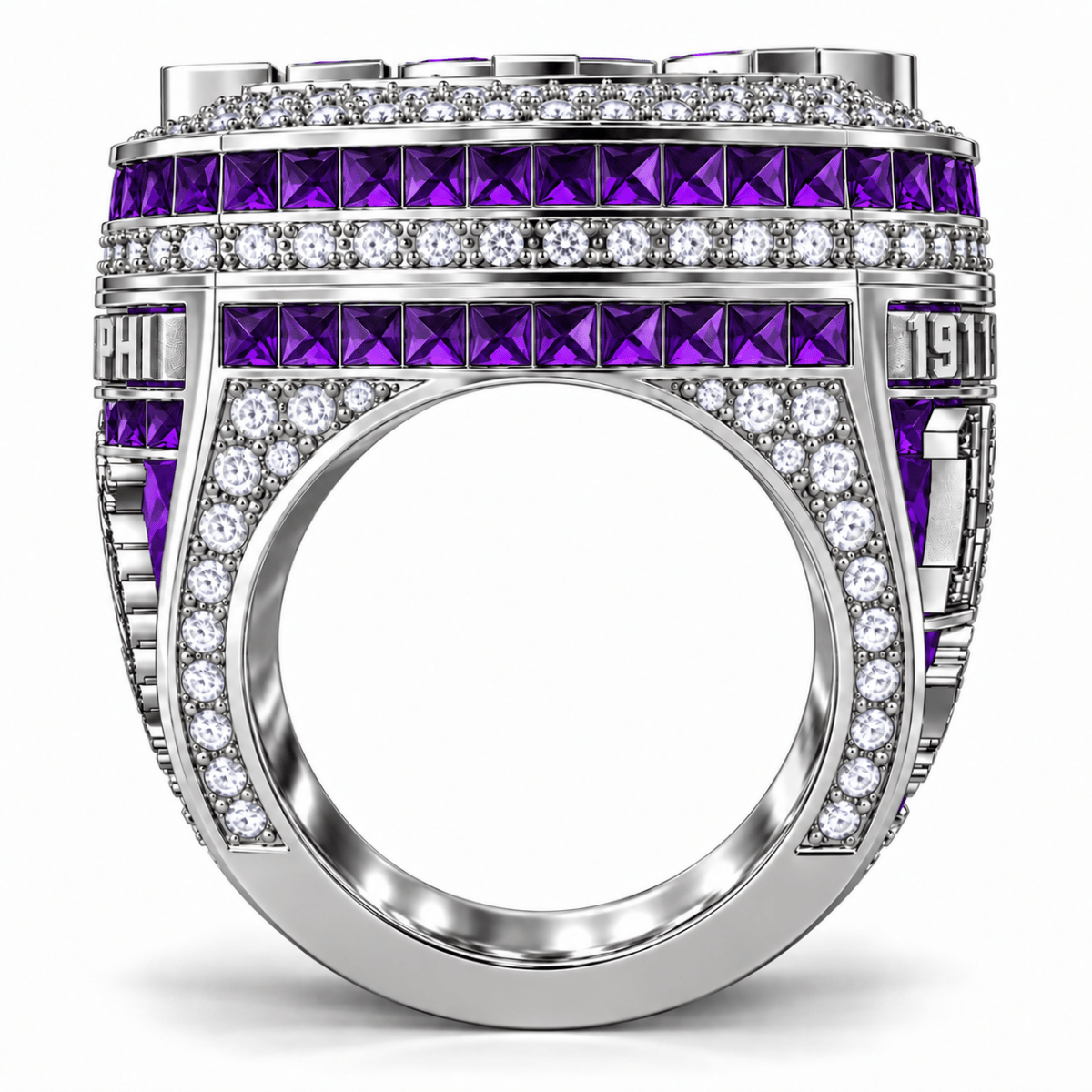 Omega Psi Phi XL Official Ring — Choose Your Plating - fratrings