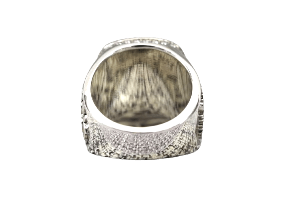 Order Of The Eastern Star Fraternity Ring (OES) - Shine Series, Silver - fratrings