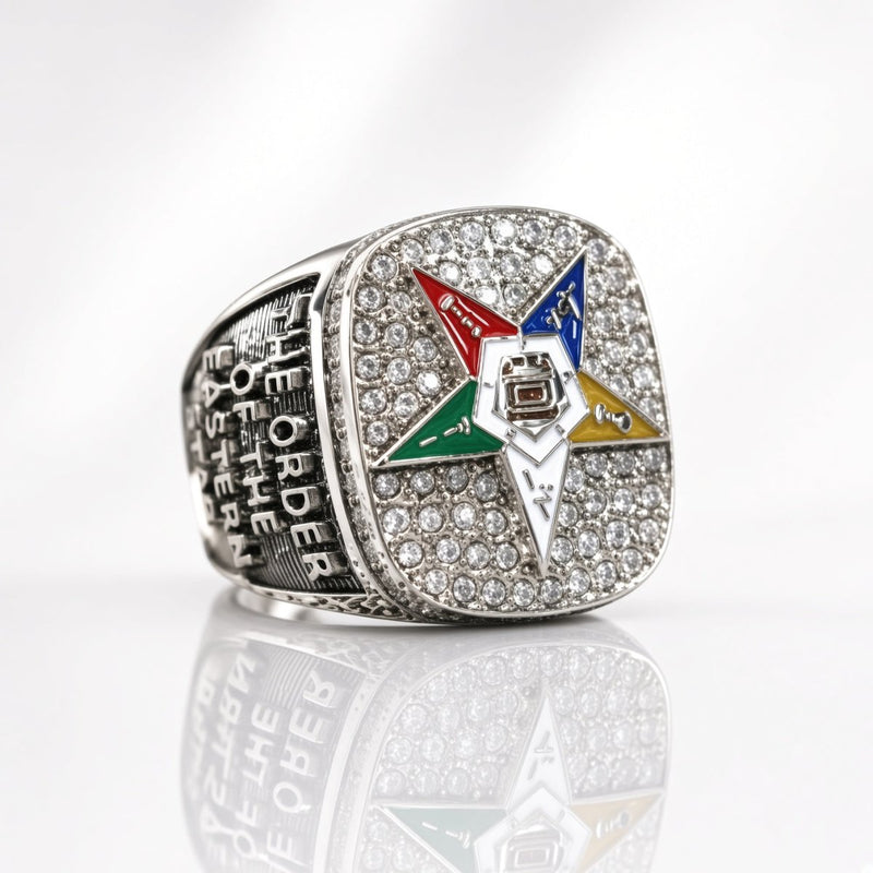 Order of the Eastern Star Official Series Ring, Silver