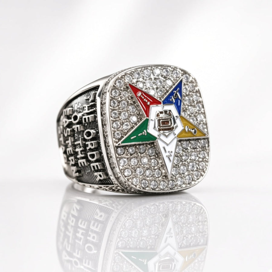 Order of the Eastern Star Official Series Ring, Silver