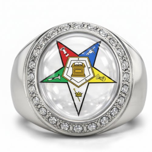 Order Of The Eastern Star Ring (OES) - Flower Series, Special Edition Past Matron - fratrings