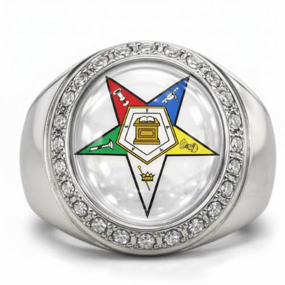 Order Of The Eastern Star Ring (OES) - Flower Series, Special Edition Past Matron - fratrings