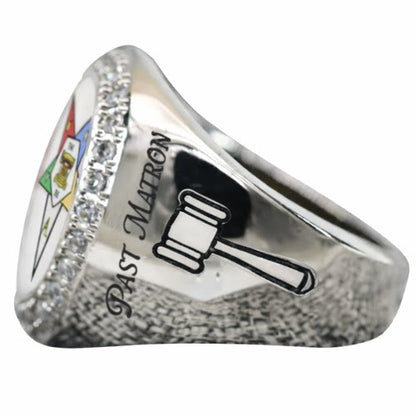 Order Of The Eastern Star Ring (OES) - Flower Series, Special Edition Past Matron - fratrings