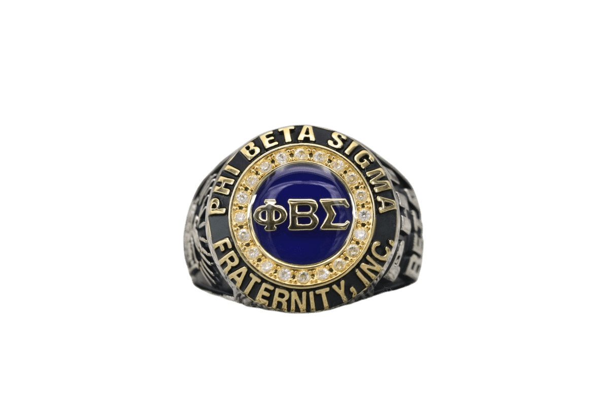 Phi Beta Sigma Fraternity Ring (ΦΒΣ) - Classic Man Series, Dual Finish - fratrings