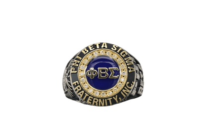 Phi Beta Sigma Fraternity Ring (ΦΒΣ) - Classic Man Series, Dual Finish - fratrings