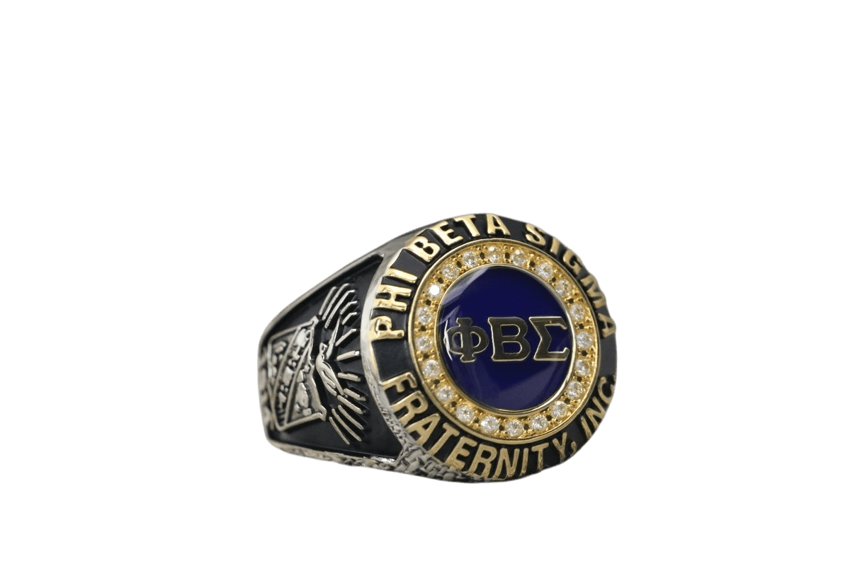 Phi Beta Sigma Fraternity Ring (ΦΒΣ) - Classic Man Series, Dual Finish - fratrings