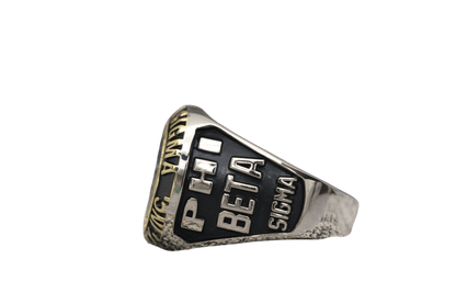 Phi Beta Sigma Fraternity Ring (ΦΒΣ) - Classic Man Series, Dual Finish - fratrings