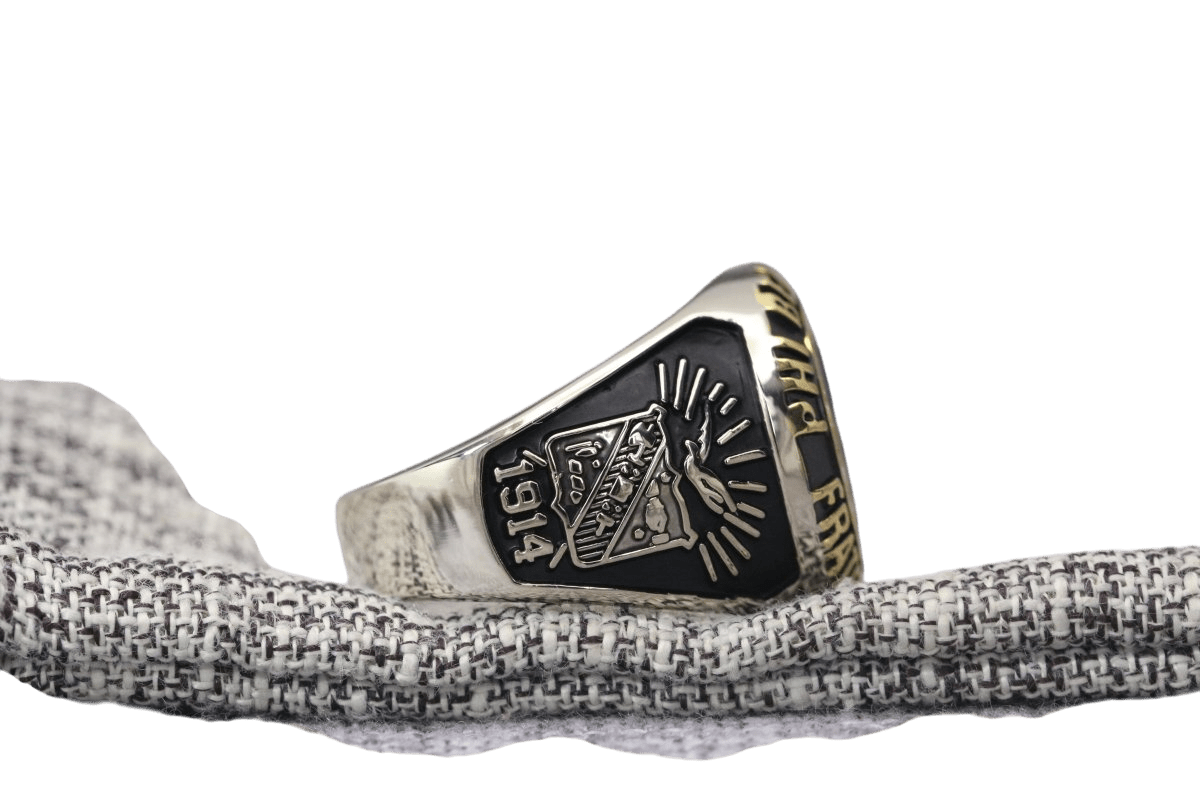 Phi Beta Sigma Fraternity Ring (ΦΒΣ) - Classic Man Series, Dual Finish - fratrings