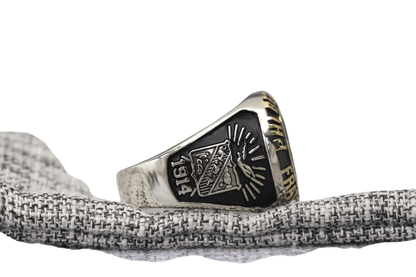Phi Beta Sigma Fraternity Ring (ΦΒΣ) - Classic Man Series, Dual Finish - fratrings