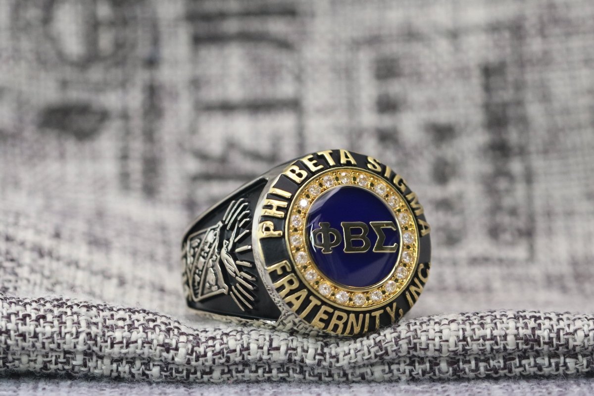 Phi Beta Sigma Fraternity Ring (ΦΒΣ) - Classic Man Series, Yellow Gold Face - fratrings