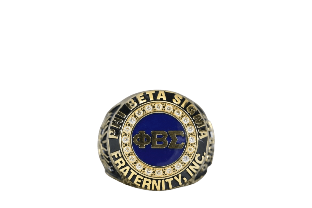 Phi Beta Sigma Fraternity Ring (ΦΒΣ) - SPECIAL EDITION Classic Man Series, Gold - fratrings